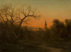 Parker, John Adams - Twilight Over the Landscape